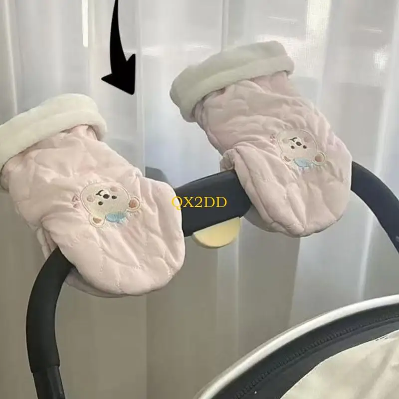 Manoplas QX2D para cochecito de algodón: agarre cómodo y abrigo - imagen 3