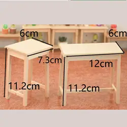 Muebles de madera en miniatura para casa de muñecas