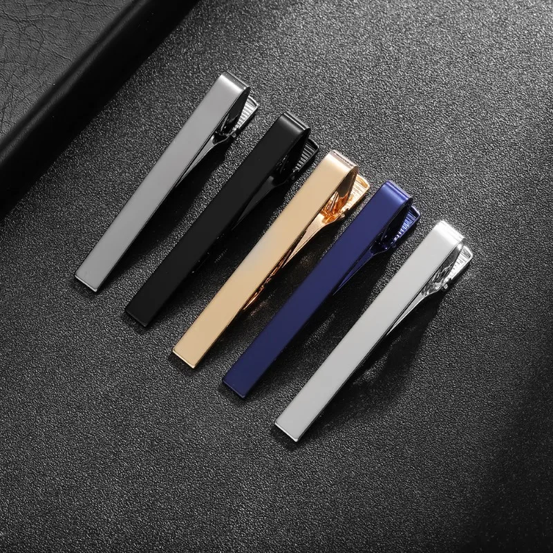 Clip de corbata latón minimalista para hombre – Regalo elegante boda - imagen 4