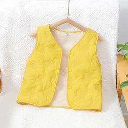 Chaleco de invierno cálido con forro polar de algodón para niños