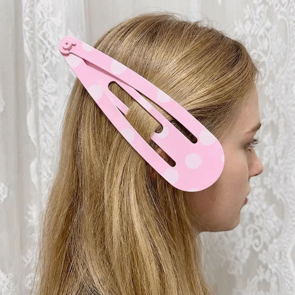 Pinzas para el pelo grandes de puntos estilo kawaii, uso diario - imagen 3