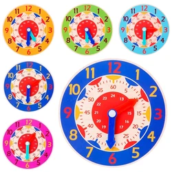 Reloj de madera Montessori para niños: horas y minutos educativos