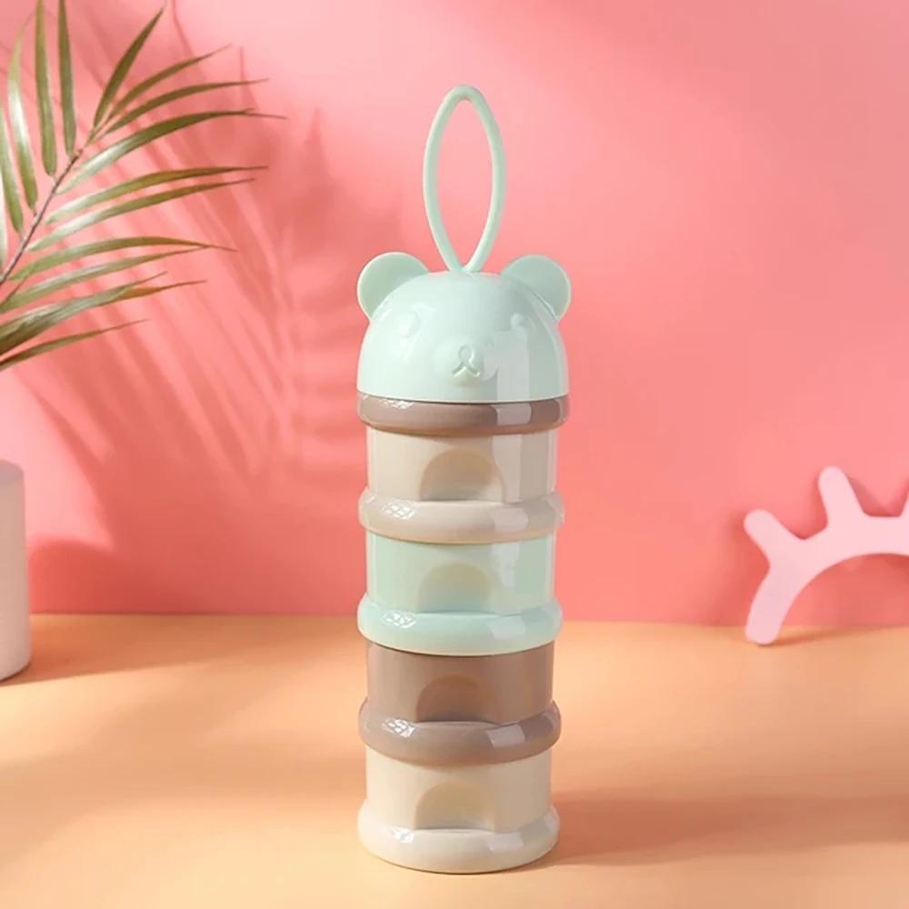 Portaleche infantil de 4 compartimentos – Dispensador portátil para fórmula - imagen 5