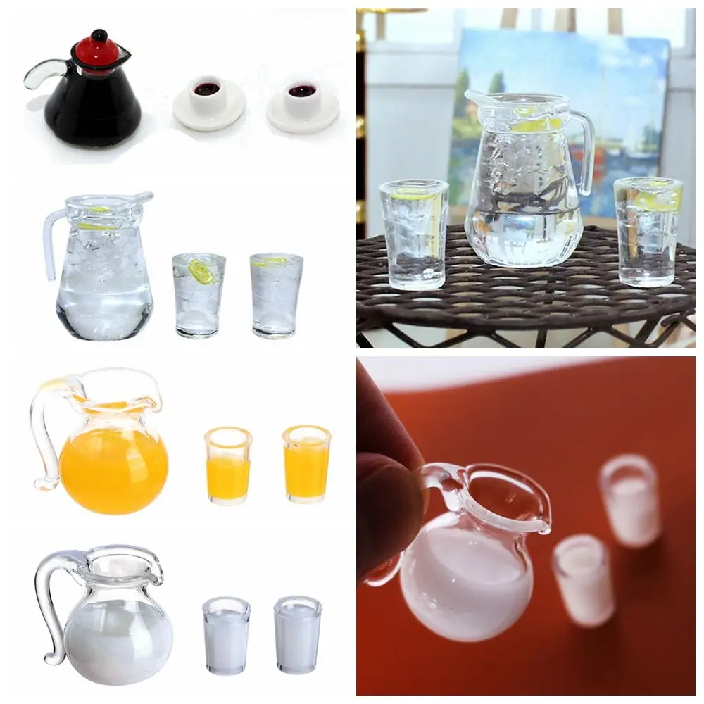 Set de bebidas para muñecas con jarra y taza mini - imagen 3