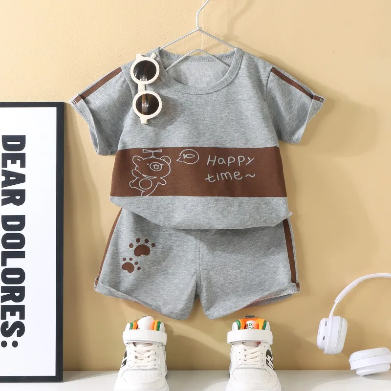 Conjunto de manga corta para niños verano – sudadera ligera - imagen 4