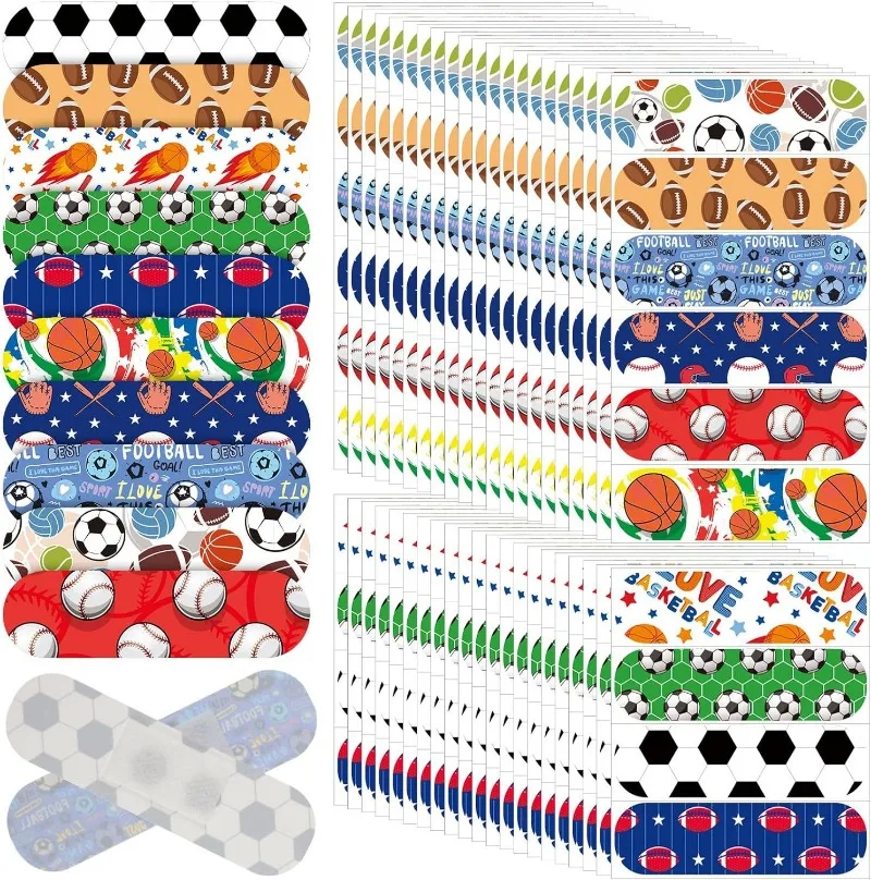 Curitas impermeables con estampado de fútbol para niños - imagen 2