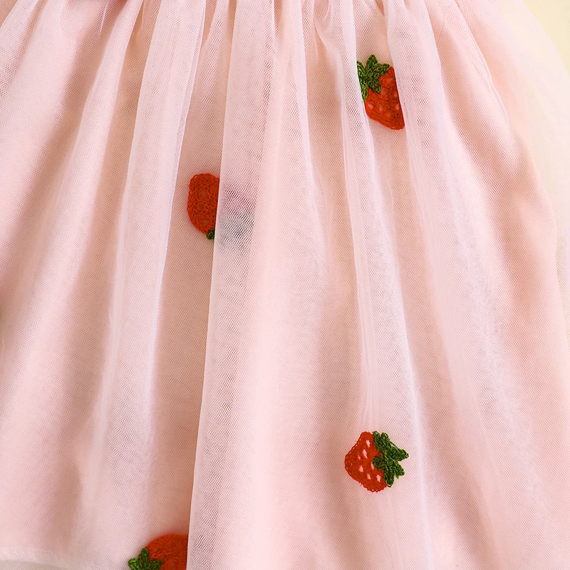 Conjunto rosa de 2 piezas con diseño de fresa