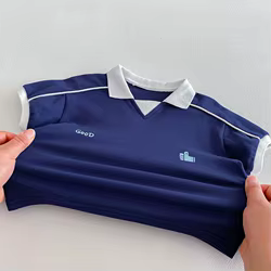 MILANCEL camiseta polo de verano infantil con bloques de color