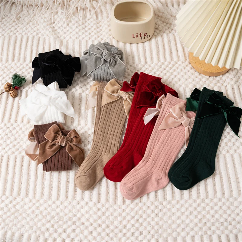 Calcetines de invierno con lazo para niña - imagen 5