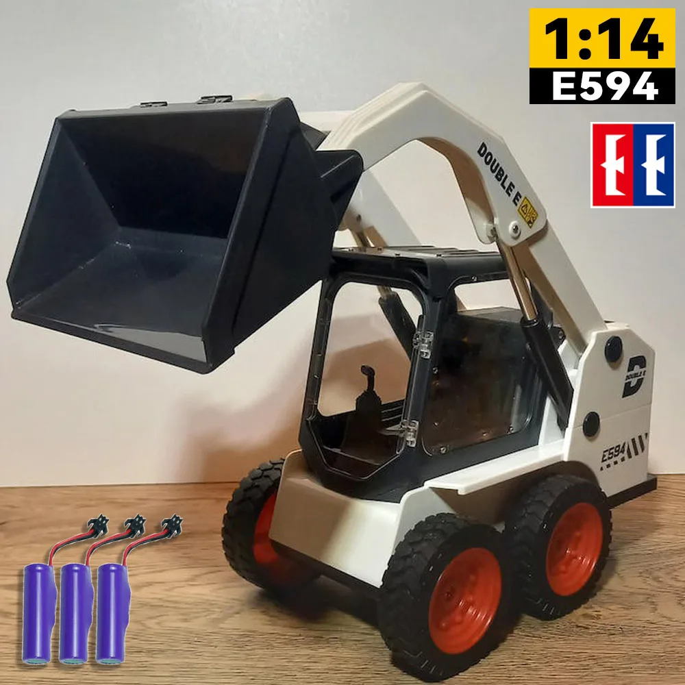 Double E Camión RC con control remoto y luces, excavadora para niños - imagen 2
