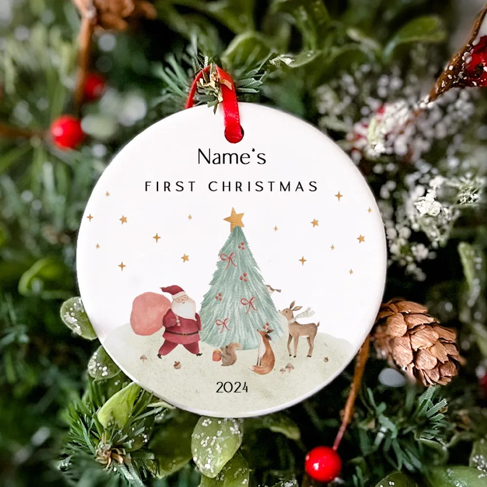 Adorno navideño personalizado para bebé con nombre - imagen 4