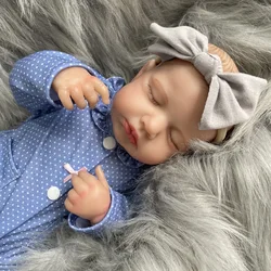Muñeca bebé reborn recién nacido 3D realista, cuerpo tela y vinilo
