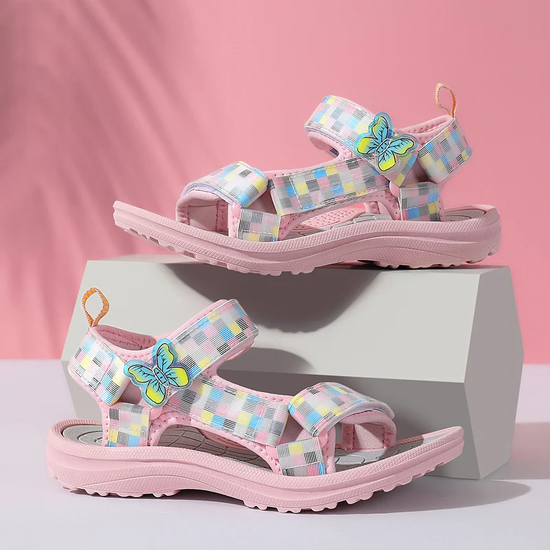 Sandalias antideslizantes para niños y niñas de princesa con perlas - imagen 4