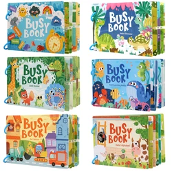 Libro Montessori silencioso para bebé, juguete educativo sin ruido