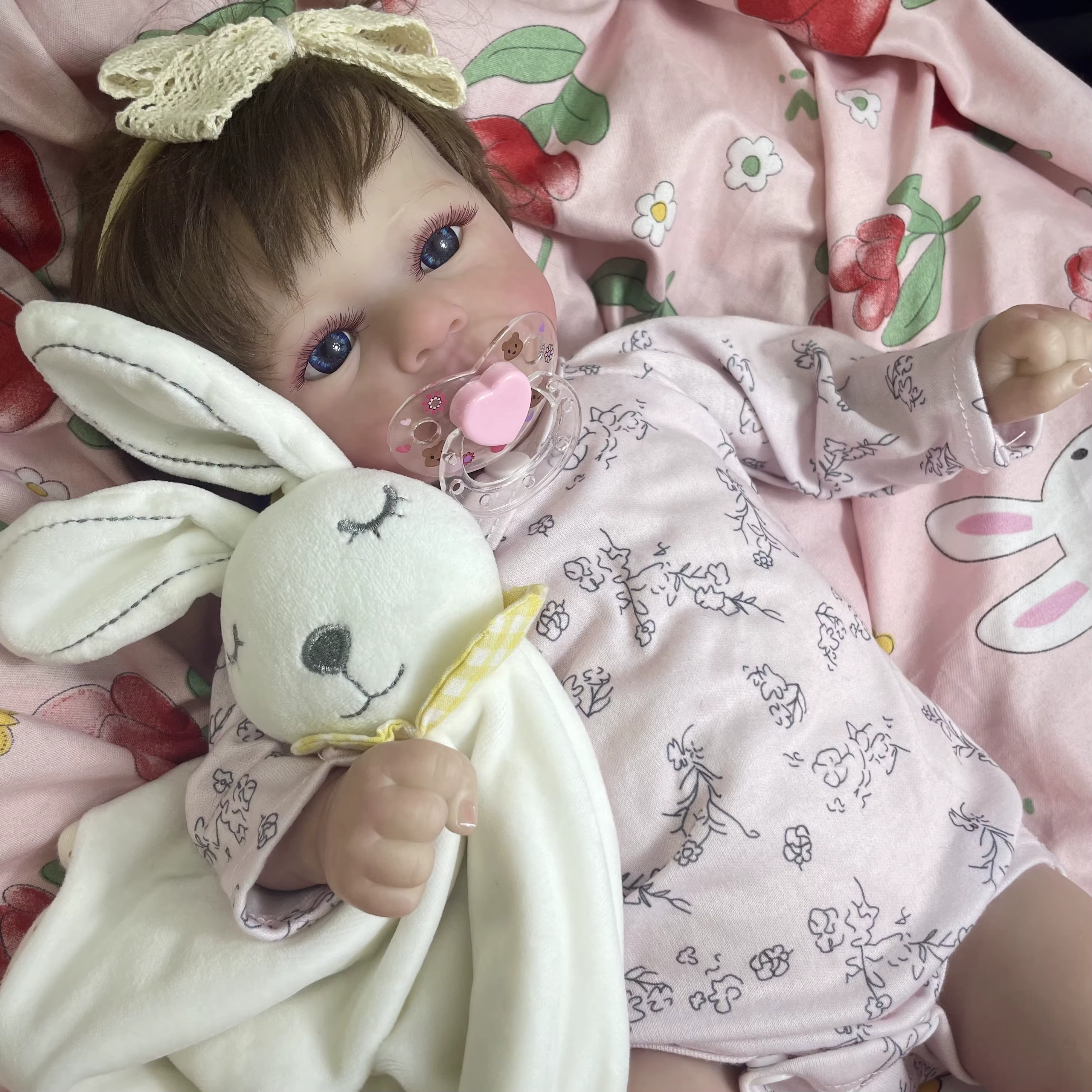 Muñeca Reborn Felicia realista de vinilo y tela – regalo - imagen 2