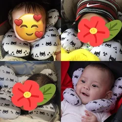Almohada viaje bebé en U ergonómica para cochecito y coche