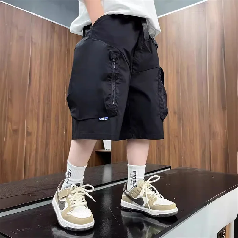 Pantalones de trabajo infantiles con bolsillos para verano - imagen 2