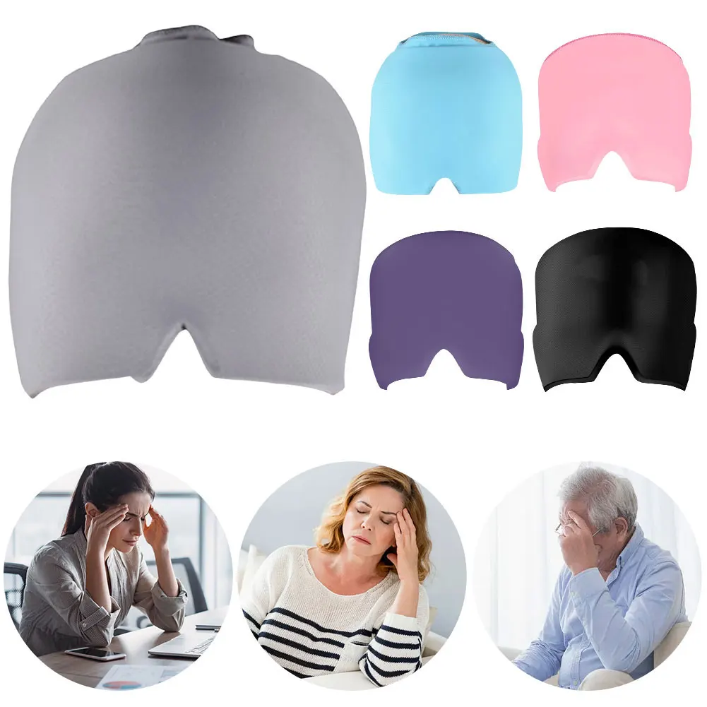 Gorro de gel fresco para migrañas y compresa refrigerante en la frente - imagen 5