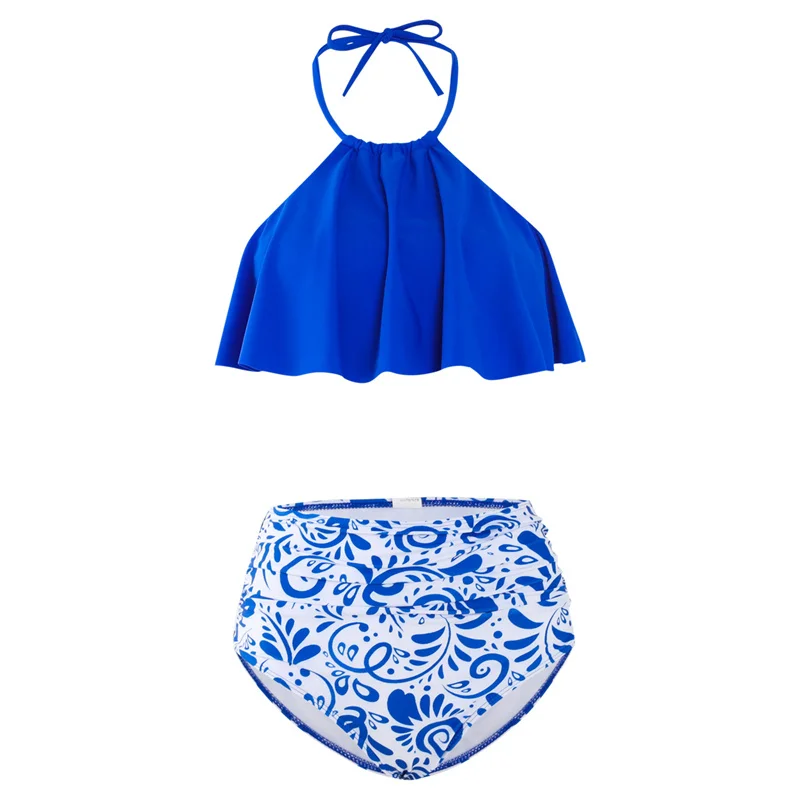 Conjunto bikini madre e hija con volantes – Trajes de verano para playa - imagen 2