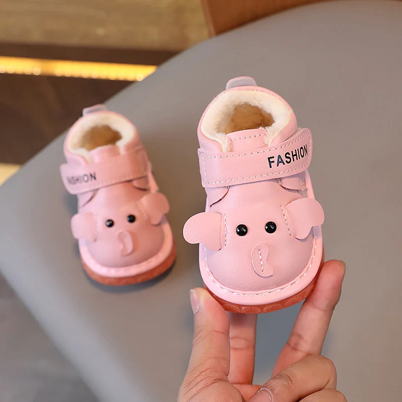 Zapatos bebé antideslizantes de suela blanda para casa Babywalking - imagen 2