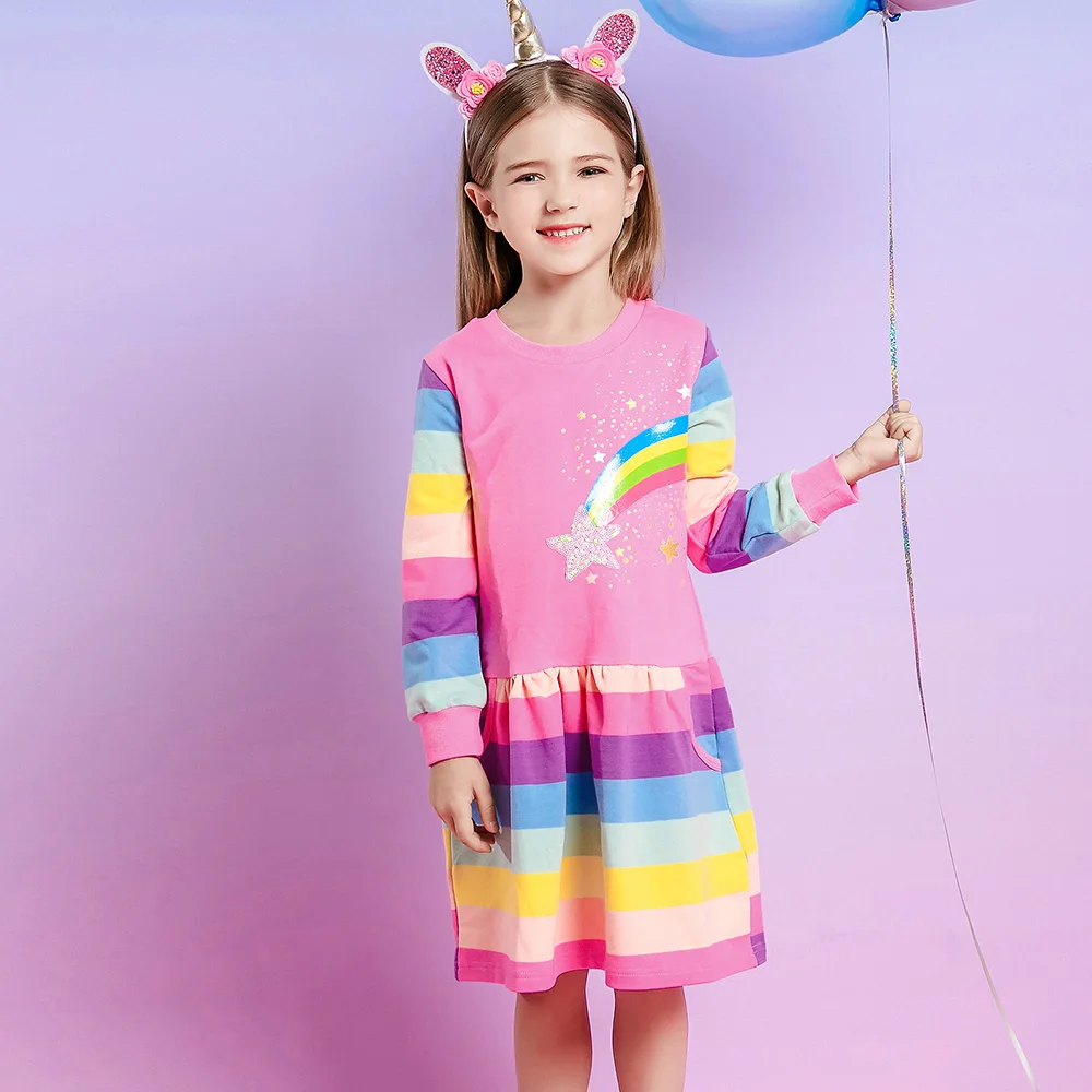 Vista del vestido infantil para combinar en outfits diarios