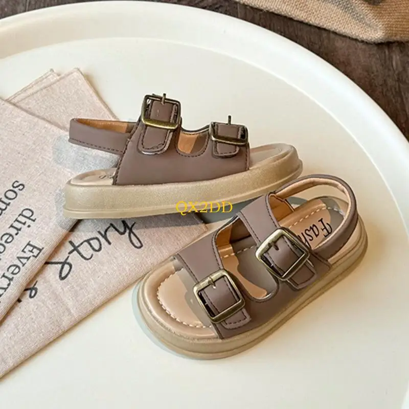 QX2D Sandalias para niños activas transpirables con correa extraíble