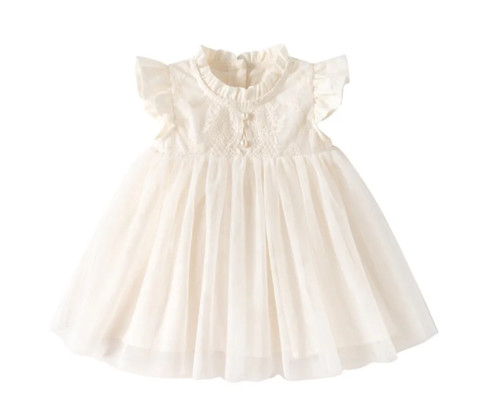 Vestido coreano sin mangas para bebé niña