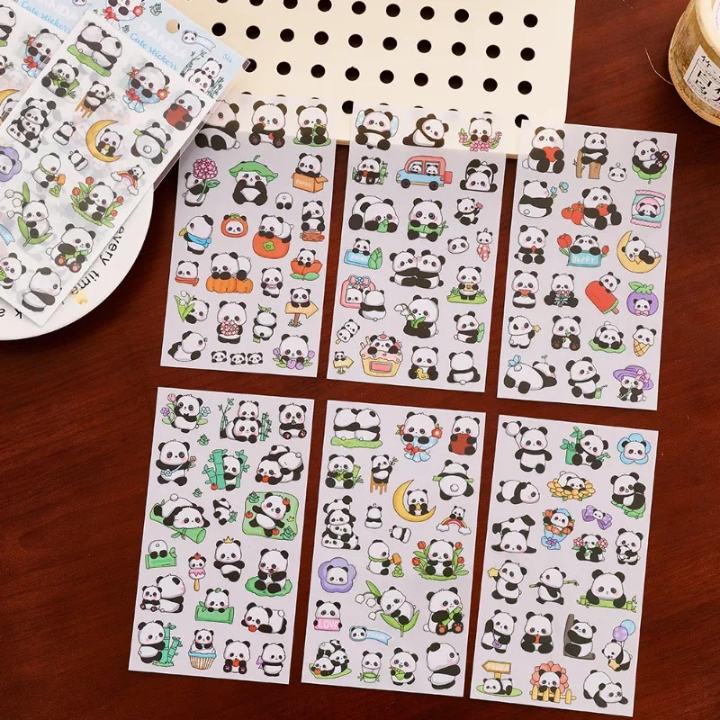 Pegatinas infantiles creativas de dibujos animados – Pack pintado a mano