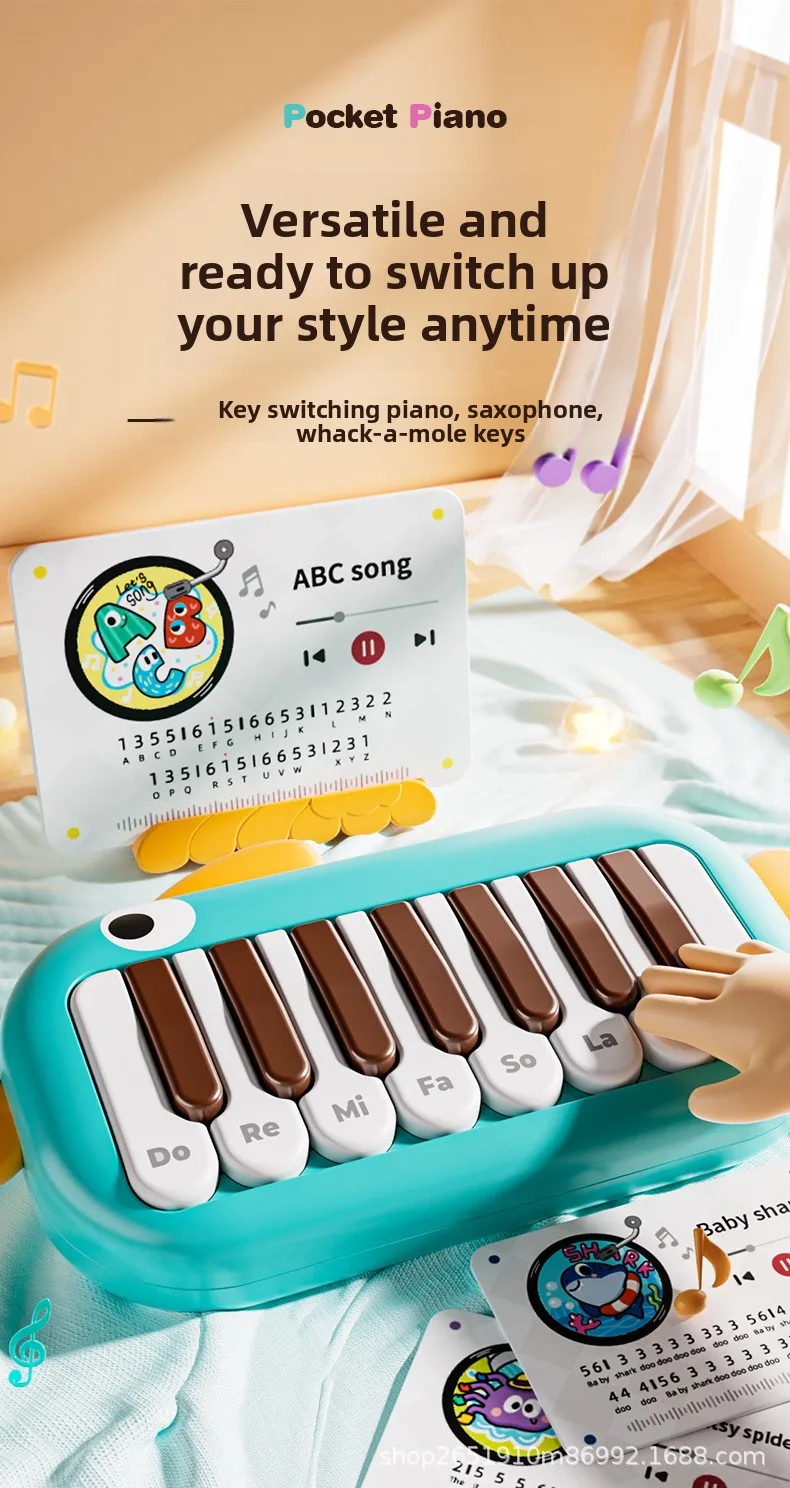 Juguete musical con teclado portátil