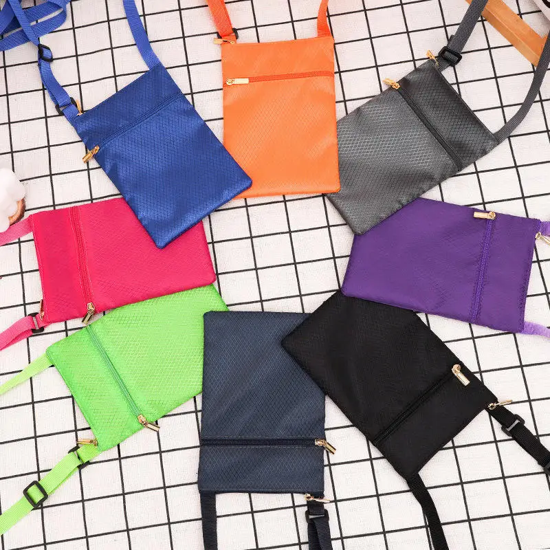 Bolso bandolera para móvil ligero de color sólido con correa - imagen 2