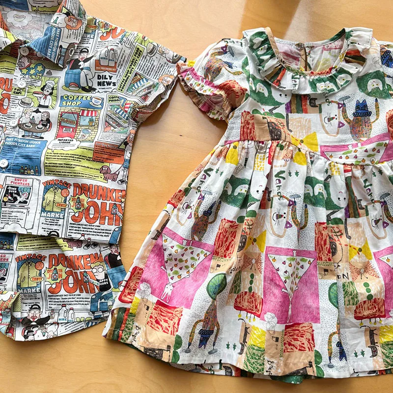 Look veraniego unisex con estampado