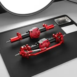 Ejes elevados delanteros y traseros de metal para crawler RC
