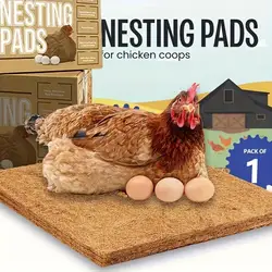 Alfombrillas reutilizables para nidos de gallinas en coco