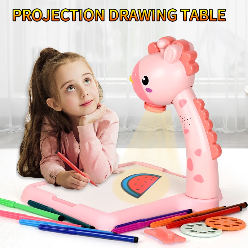 Mesa de dibujo proyector para niños con grafiti y rompecabezas - imagen 3