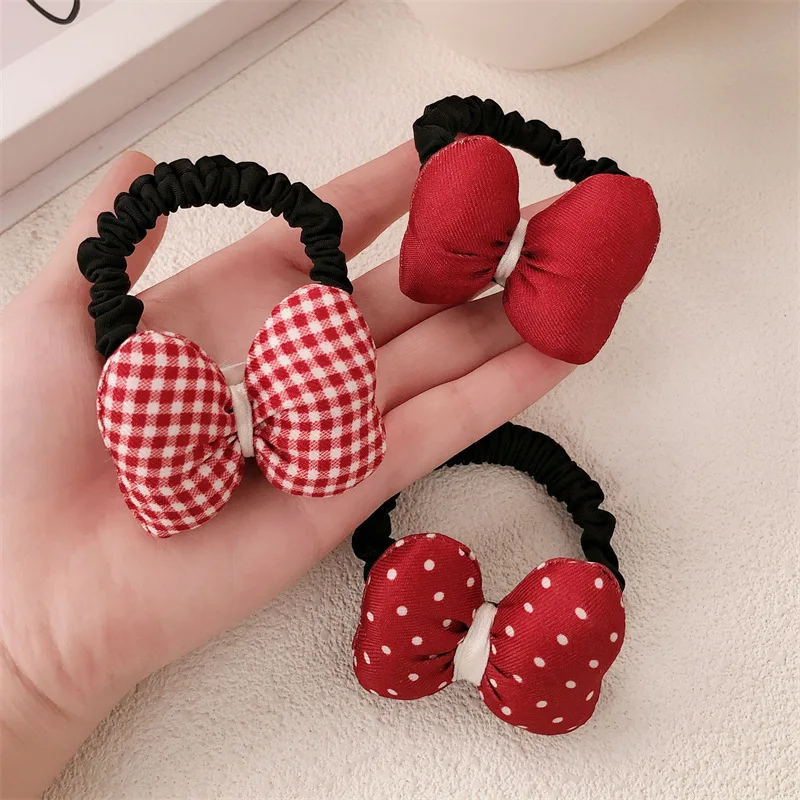 Diadema con lazo de lunares rojos para niña – pelo con estilo