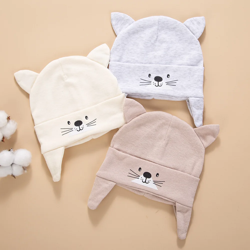 Gorro turbante de algodón suave para bebés y niños – estilo gato - imagen 4