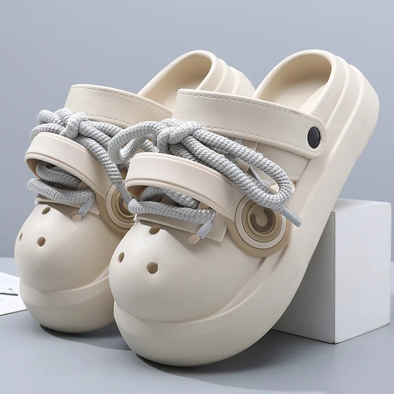 Sandalias de verano mujer con cordones y suela EVA gruesa