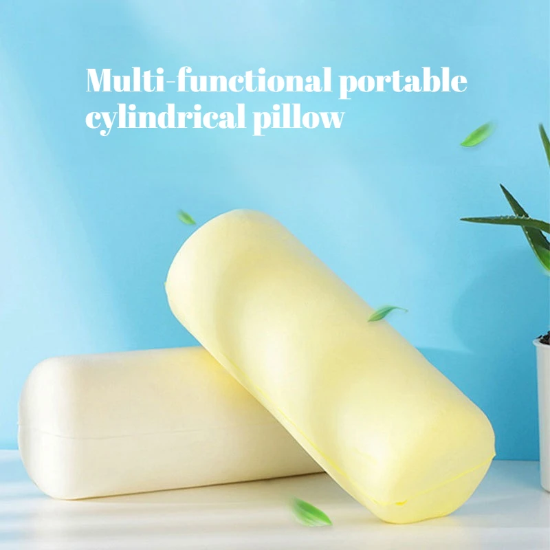 Almohada cervical ergonómica con rodillo bambú desmontable lavable
