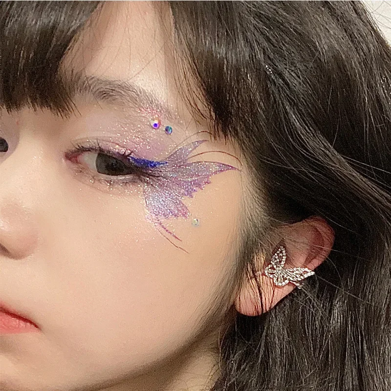 Canthus Tatuajes temporales alas de mariposa impermeables para niños
