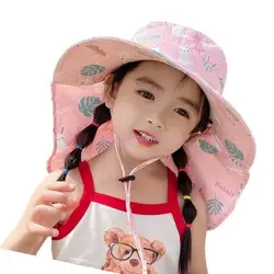Sombrero pescador infantil con protección solar para exterior
