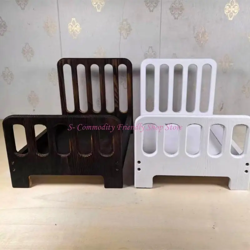 Cuna de madera desmontable para posado fotográfico de recién nacidos - imagen 5