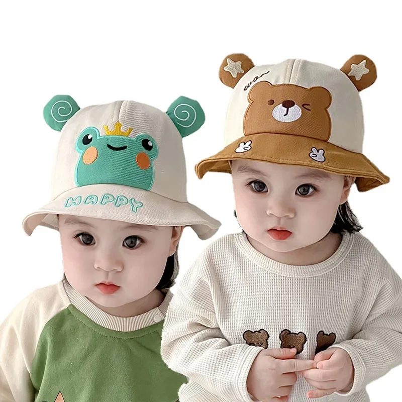 Gorra marinera para bebé con oso y rana – Verano - imagen 2