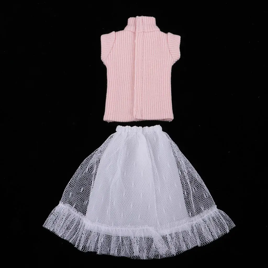 Vestido largo de princesa para muñeca Blythe artesanal