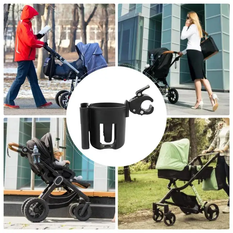 Portavasos para cochecito con soporte de botella en carrito - imagen 5