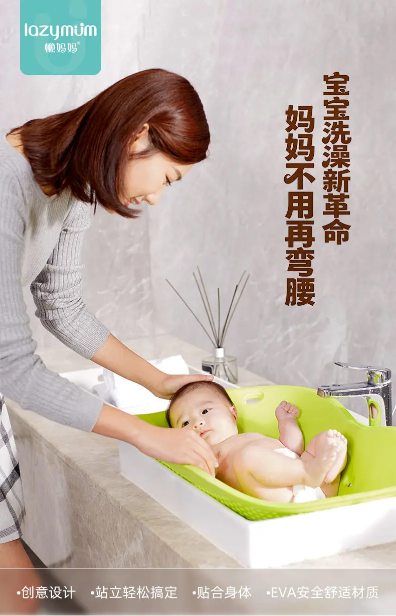 Bañera plegable para lavabo y soporte de silicona