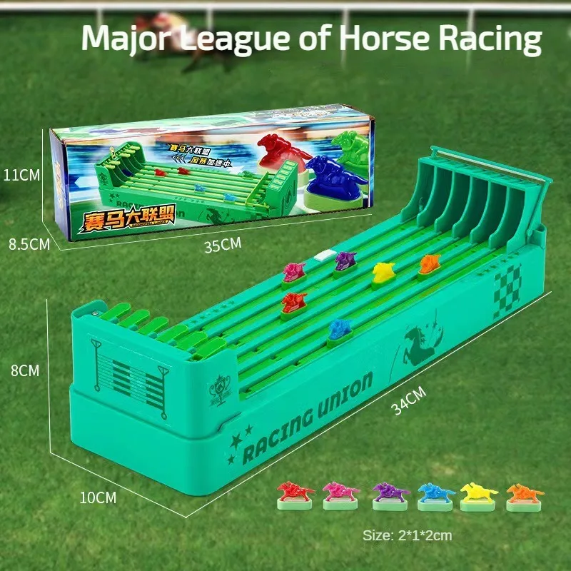 Vista del juego de carreras de caballos de sobremesa