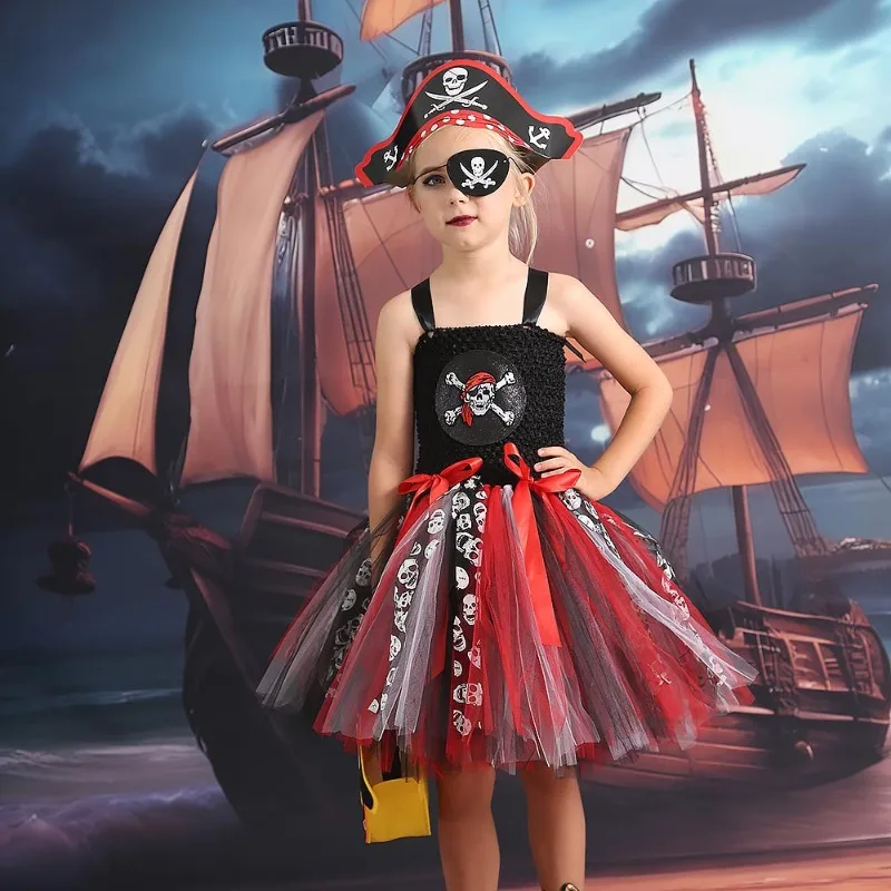 Vestido pirata para niña – Disfraces de Halloween y Carnaval
