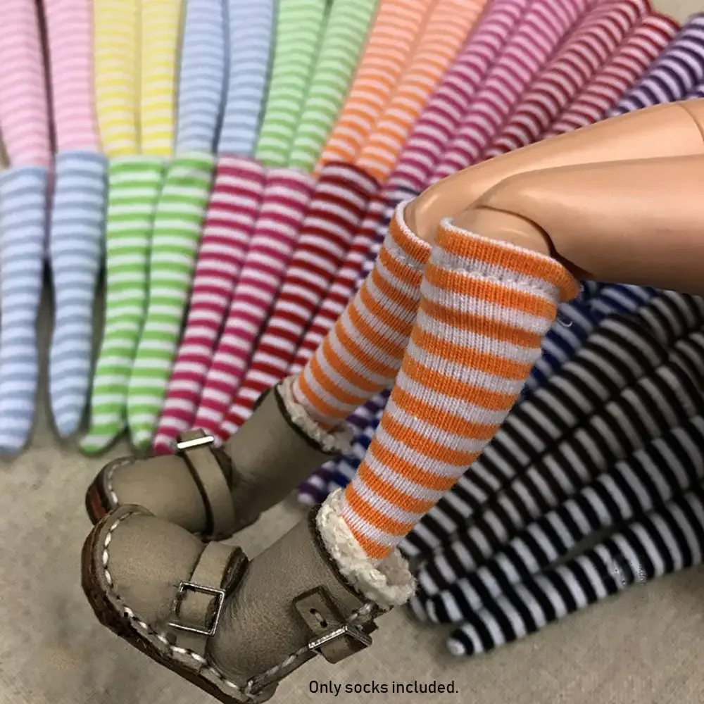 Calcetines rayados miniatura para muñecas – Regalo niña - imagen 4