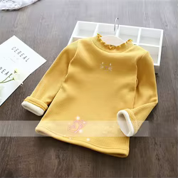 Suéter terciopelo grueso cálido para invierno en niños y niñas