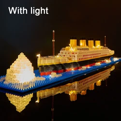 Titanic: set construcción mini barco lujo iceberg para niños